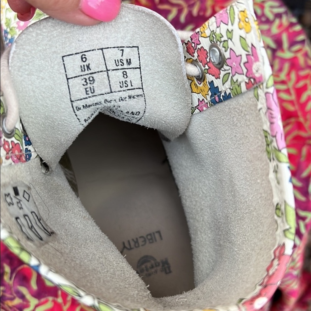 Dr. Martens Liberty Floral Colorful Leather Boots - Picture 17 of 17